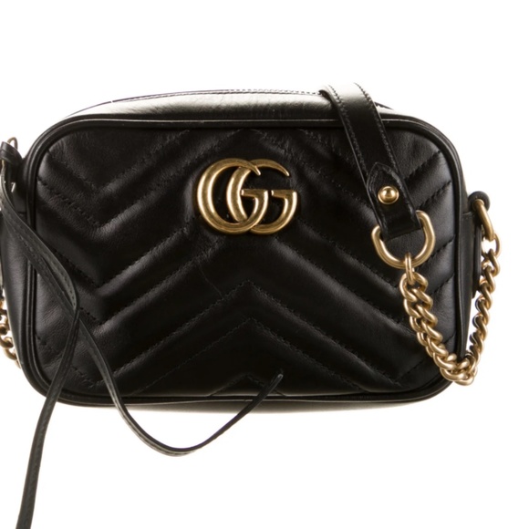 Gucci Matelasse Mini Marmont Camera Bag - Picture 1 of 7